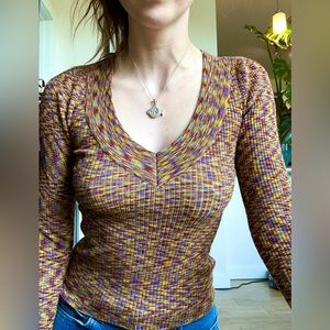 Multicolor long sleeve shirt